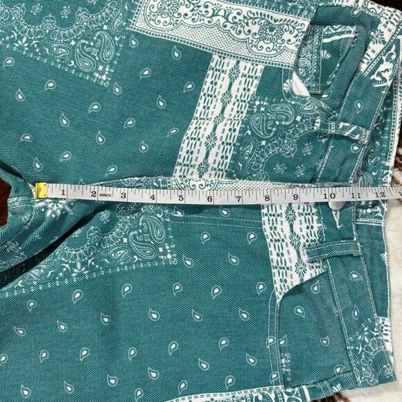 Paisley & Scarf Print Straight Leg Jeans - Picture 5 of 8